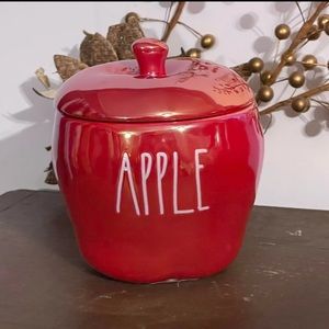 Rae Dunn iridescent red APPLE candle